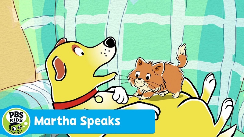 Bộ phim hoạt hình tiếng Anh nổi tiếng Martha Speaks. (Ảnh: Internet)