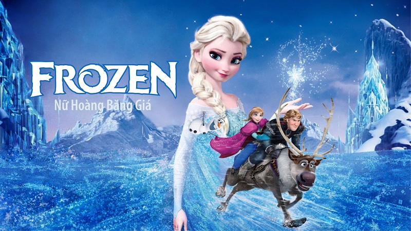 Bộ phim hoạt hình tiếng Anh cho bé 6 tuổi hay – Frozen. (Ảnh: Internet)