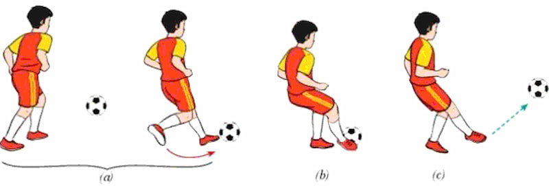 Kỹ thuật đá bóng bằng lòng bàn chân. (Ảnh: Internet)
