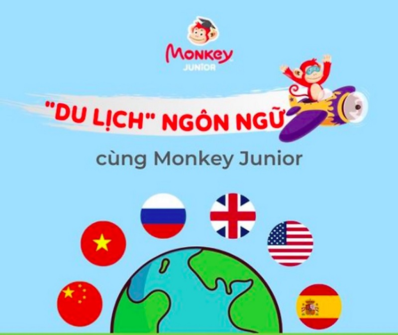 Monkey ABC hỗ trợ nhiều ngôn ngữ học cho trẻ. (Ảnh: Monkey)