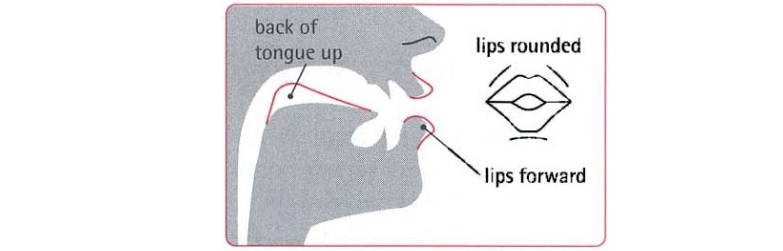 Khẩu hình miệng khi “OU“ phát âm là /uː/. (ảnh: Sưu tầm internet)