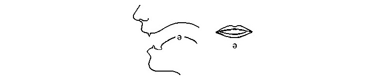 Khẩu hình miệng khi “OU“ phát âm là /ə/. (ảnh: Sưu tầm internet)