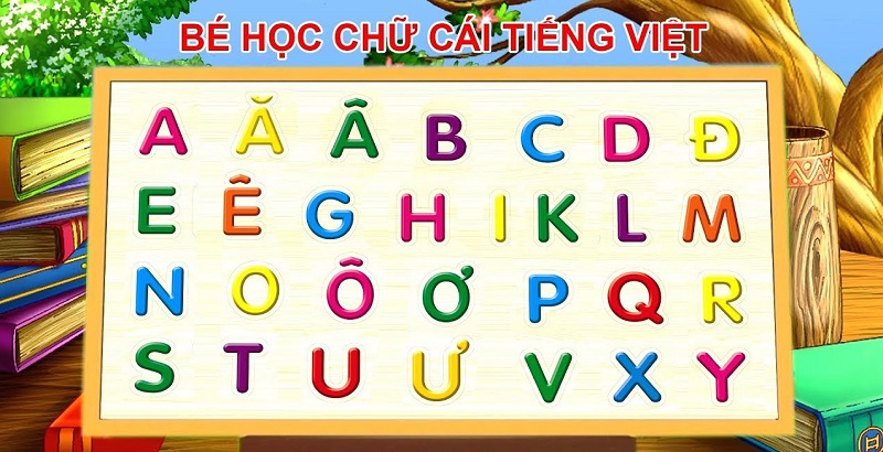 Cần dạy bé nhận biết được bảng chữ cái tiếng Việt. (Ảnh: Sưu tầm internet)