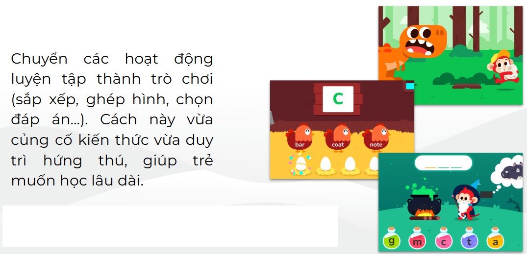 Nhiều trò chơi thú vị khi bé học tiếng Anh qua Monkey Stories (Ảnh: Monkey)