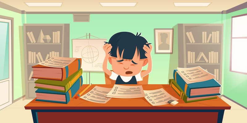 Đảm bảo thời gian học và nghỉ ngơi hợp lý để bé không bị áp lực. (Ảnh: Internet)
