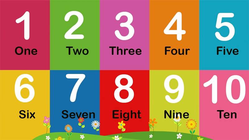 Học đếm số tiếng anh từ 1 đến 10 và 11 đến 20. (Ảnh: Internet)