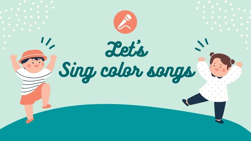 Học từ vựng tiếng Anh màu sắc qua bài hát. (Ảnh: Canva.com) 