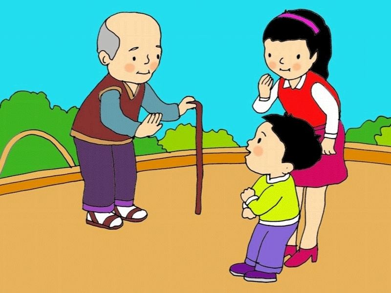 Dạy trẻ nói tiếng Anh qua mẫu câu chào hỏi cơ bản. (Ảnh: Sưu tầm Internet)