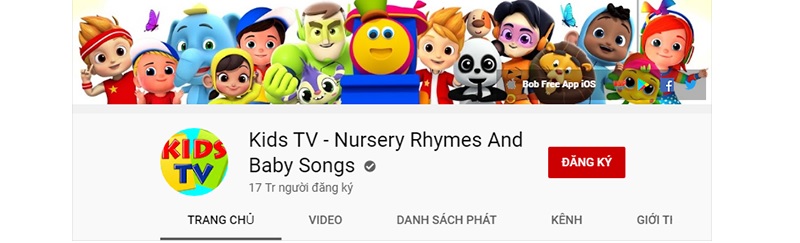 Kênh Youtube Karaoke Rhymes. (Ảnh: Internet)