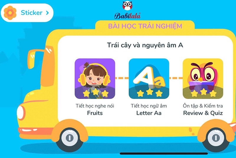 Babilala: Tiếng Anh Cho Bé 3 – 8 Tuổi uy tín. (Ảnh: Internet)
