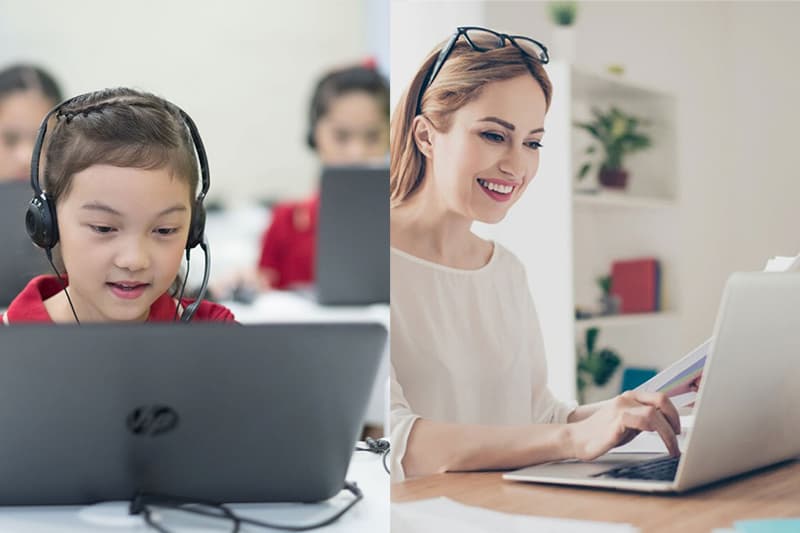 Nên học tiếng Anh online hay offline? (Ảnh: Tác giả)