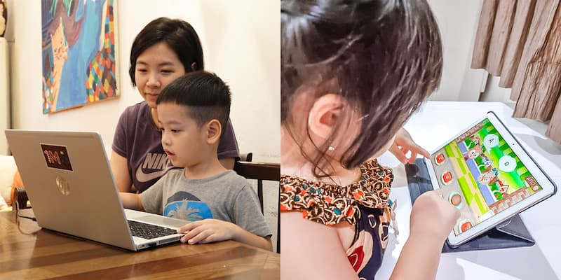 Nên học tiếng anh qua app hay học online. (Ảnh: Tác giả)