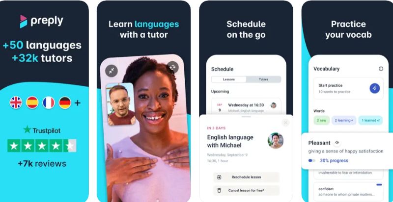Ứng dụng luyện nghe nói trên điện thoại rất đa dạng. (Ảnh: Sưu tầm Internet)