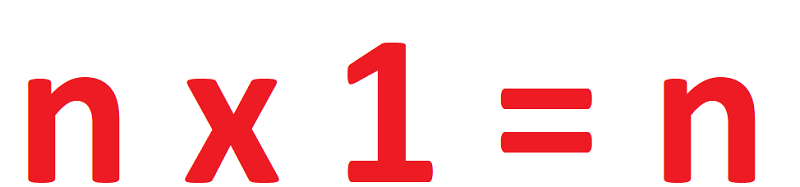 Số nào nhân với 1 đều bằng chính nó. (Ảnh: Sưu tầm internet)