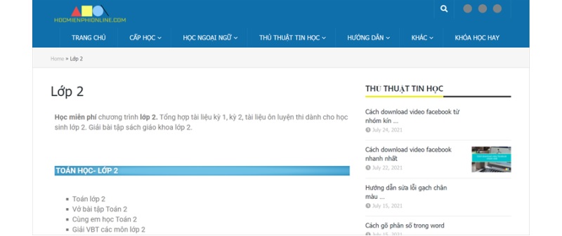 Học toán cấp 1 cùng Hocmienphiconline. (Ảnh: Sưu tầm internet)