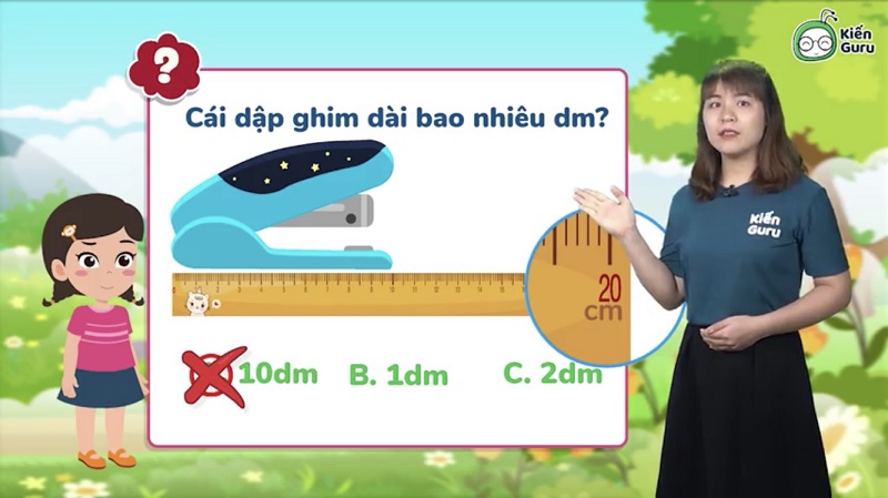Học toán lớp 3 cùng ứng dụng Kiến Guru. (Ảnh: Sưu tầm internet)