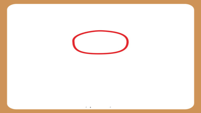 Các bước vẽ con chó – bước 1. (Ảnh: sưu tầm internet)