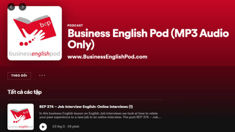 Học Tiếng Anh qua chuyện kênh Business English Pod. (Ảnh: Sưu tầm Internet)