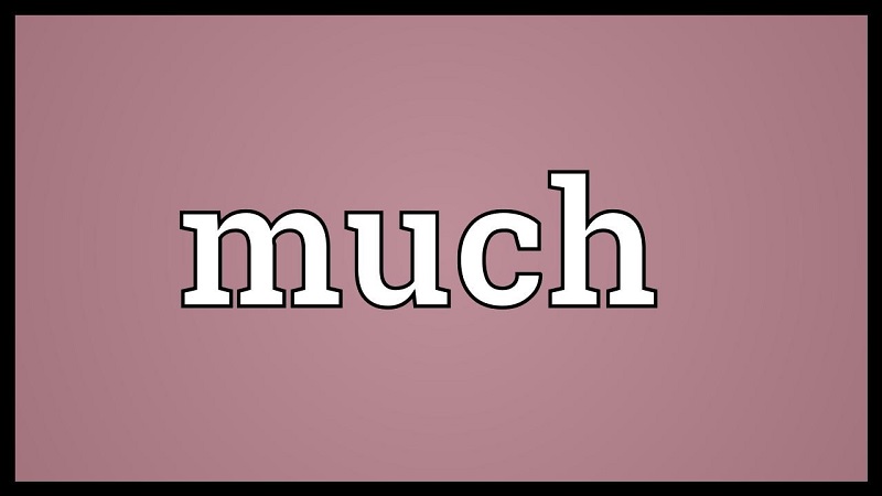 Much cũng mang nghĩa "nhiều" nhưng có một số điểm khác biệt quan trọng so với a lot of. (Ảnh: Sưu tầm internet)