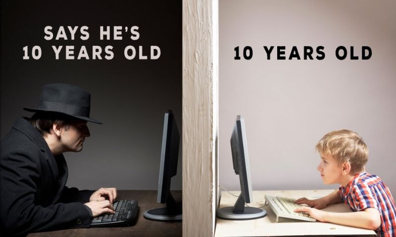 Dạy con không nên giao tiếp với người lạ qua mạng xã hội. (Ảnh: Nguồn Internet)