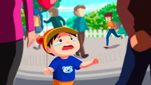 Khi không may bị lạc, cần dạy bé phải bình tĩnh tìm cách ứng phó. (Ảnh: Sưu tầm internet)
