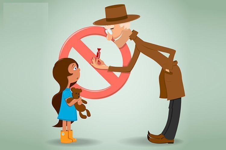 Khi đi lạc dạy bé phải biết từ chối tiếp xúc với người lạ. (Ảnh: Sưu tầm internet)