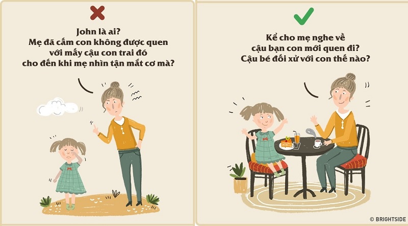 Luôn tạo niềm tin để con sẵn sàng chia sẻ với ba mẹ. (Ảnh: Sưu tầm internet)