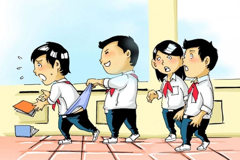 Cần làm gì nếu con bị bạn đánh hoặc bắt nạt. (Ảnh: Internet)