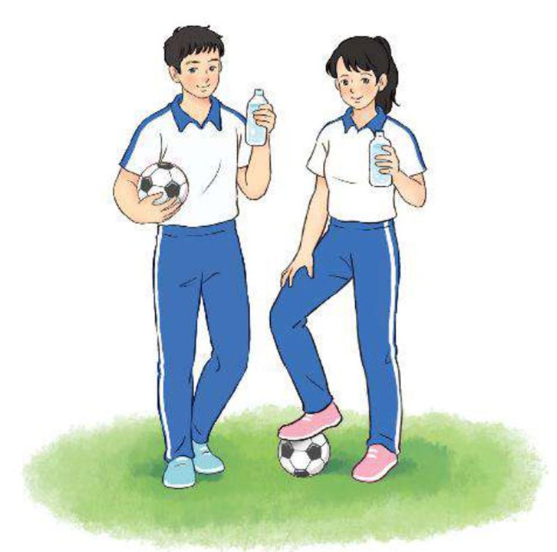 Cảnh báo để bạn chơi bóng tốt trong đội hình. (Ảnh: SGK GDTC 10)