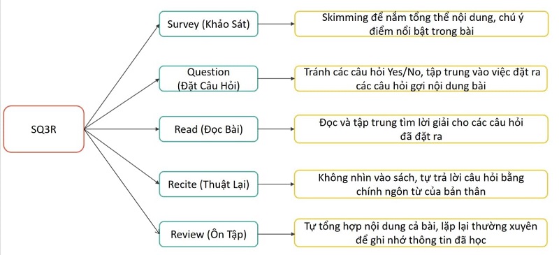 Cấu trúc kỹ thuật đọc hiểu. (Ảnh: Sưu tầm internet)