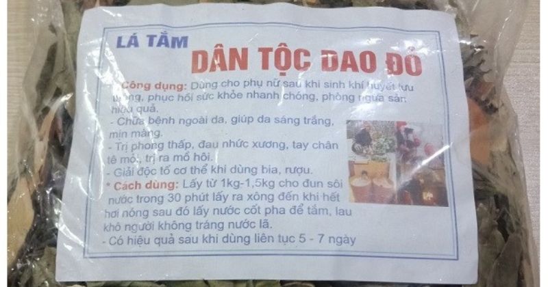 Có 3 loại lá tắm dân tộc Dao đỏ phổ biến hiện nay (Ảnh: Sưu tầm Internet)