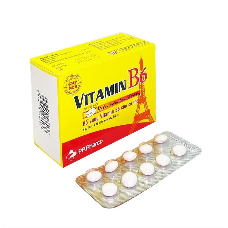 Viên bổ sung vitamin B6. (Ảnh: Sưu tầm Internet)