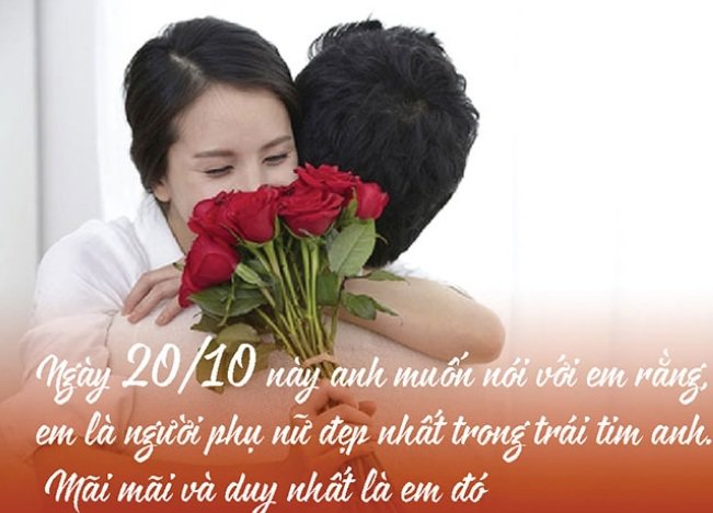 20/10 đừng quên gửi lời chúc ý nghĩa tới người vợ, người yêu của mình. (Ảnh: Sưu tầm internet)