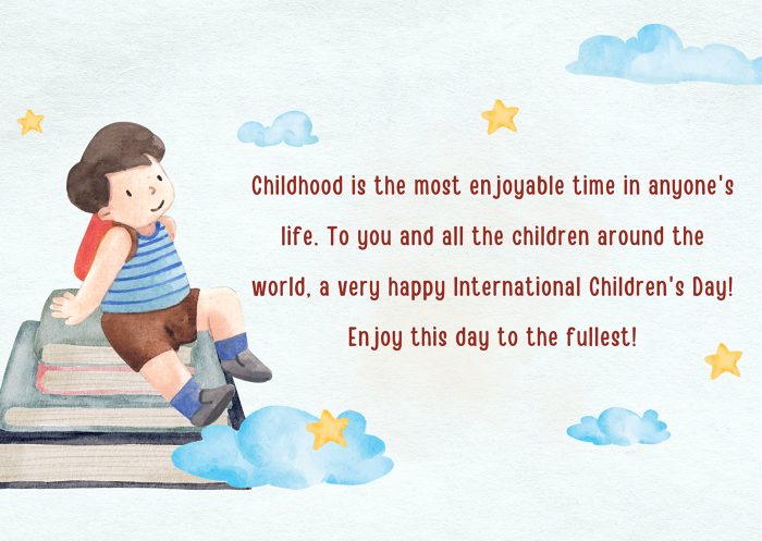 Có nhiều lời chúc hay cho thiếu nhi ngày 1/6 (Ảnh: Sưu tầm internet)