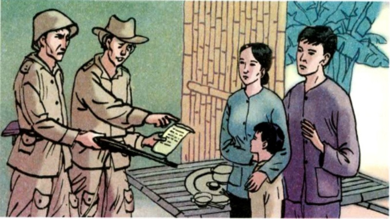 Minh họa bài đọc Lòng dân lớp 5. (Ảnh: SGK)