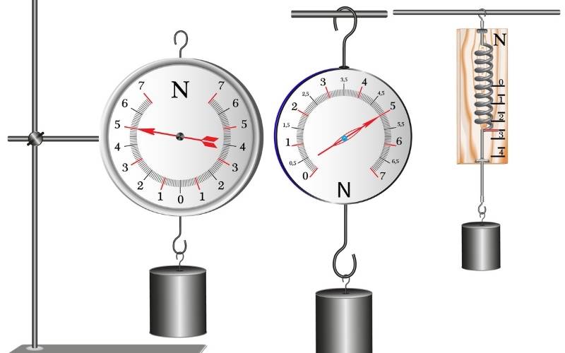 Những loại lực kế thường gặp. (Ảnh: Shutterstock.com) 