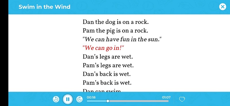 Monkey Stories có nhiều bài thơ tiếng Anh cho bé. (Ảnh: Chụp màn hình)