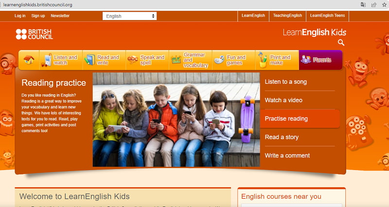 Website luyện nghe tiếng Anh uy tín. (Ảnh: Chụp màn hình)