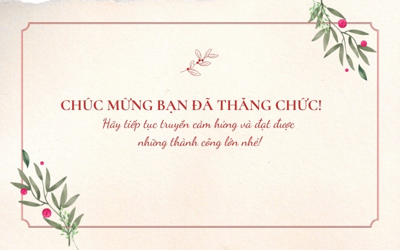 Tạo sự kết nối khi gửi lời chúc mừng thăng chức tới bạn bè, đồng nghiệp. (Ảnh: Sưu tầm internet)