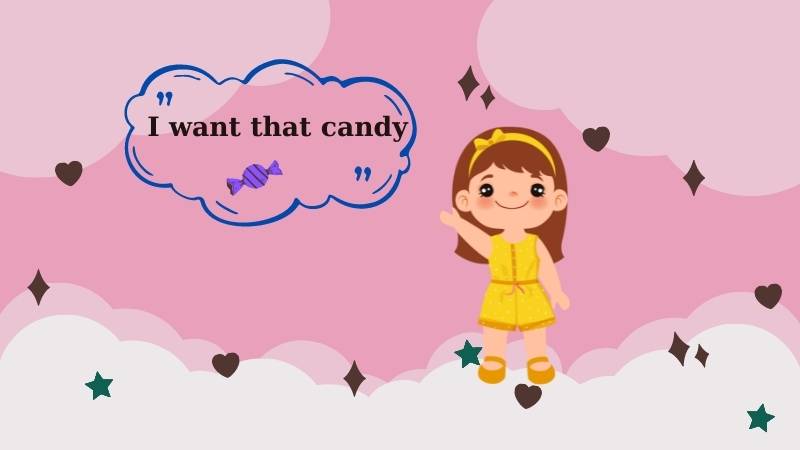 Mẫu câu tiếng Anh lớp 2 với want. (Ảnh: Canva.com)