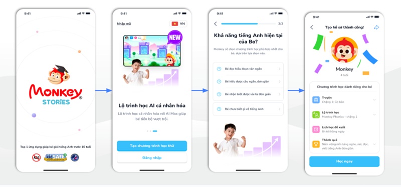 Cá nhân hoá lộ trình học tập toàn diện cho bé cùng Monkey Stories (Ảnh: Monkey)