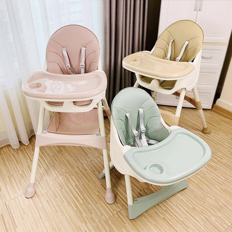 Ghế ăn dặm Umoo và Hanbei đều làm từ nhựa PP. (Ảnh: Sưu tầm Internet)