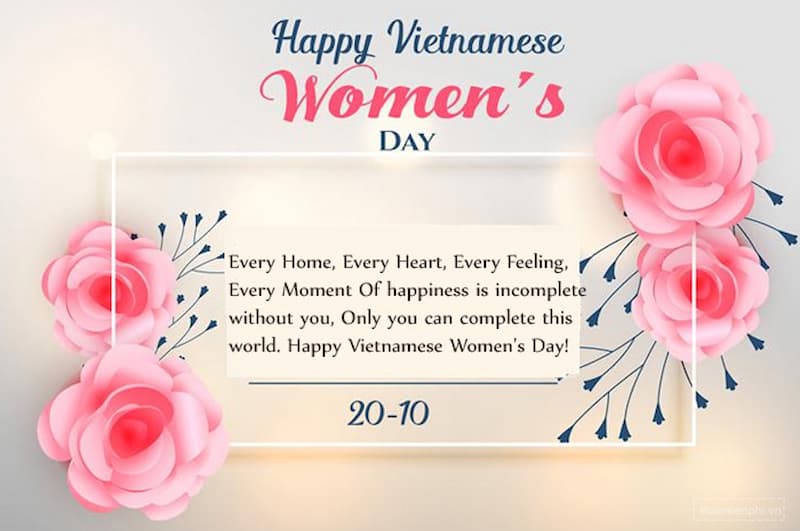 Ngày 20/10 là ngày gì tiếng Anh. (Ảnh: Internet)