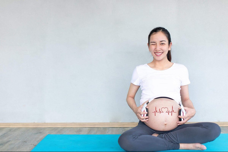 Thiết bị nghe nhạc an toàn đối với mẹ bầu và thai nhi. (Ảnh: Sưu tầm Internet)