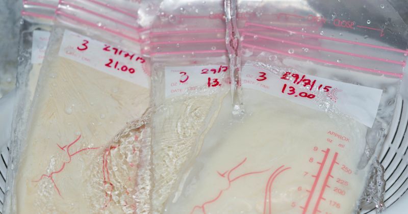 Cách rã đông sữa an toàn, giữ trọn dinh dưỡng. (Ảnh: Sưu tầm Internet)