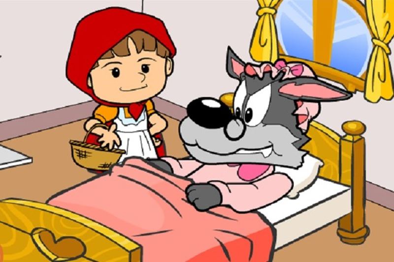 Truyện Cô bé quàng khăn đỏ. (Ảnh: Internet)