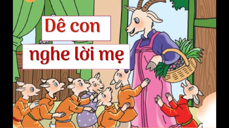 Truyện Dê con nghe lời mẹ. (Ảnh: Internet)