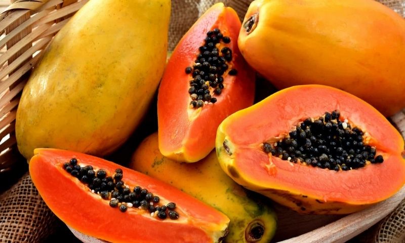 Đu đủ chín cũng giúp sữa mẹ về nhiều hơn. (Nguồn: Internet)