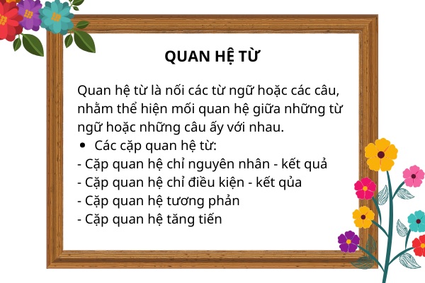 Có nhiều loại quan hệ từ dùng để nối câu ghép khác nhau. (Ảnh: Sưu tầm internet)