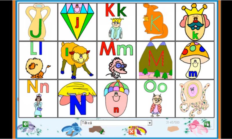 Phần mềm em tô màu. (Ảnh cắt từ clip hướng dẫn)